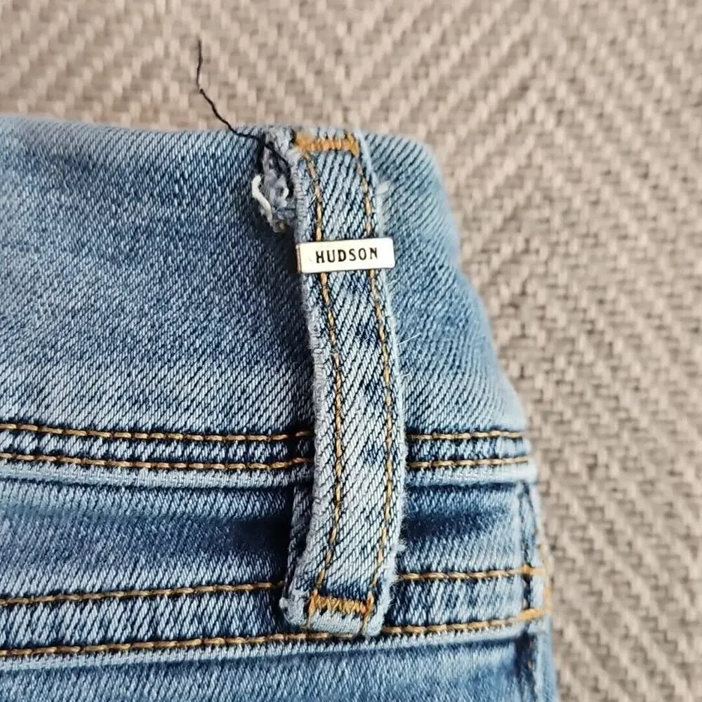 Hudson Los Angeles Jeans Women's Size 30 (30x28) Blue Collin‎ Skinny Flap Pocket